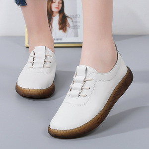 Autumn New Style Leather <b>for</b> <b>Elderly</b> People With Straps Lightweight Non-Slip Slip-on Women's <b>Shoes</b> Comfortable Mom <b>Shoes</b> - Product Image 2