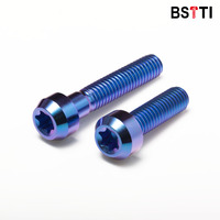 BST-TI gr5 grosse tête titane goujon chirurgical Torx tête boulons écrous avec chanfrein moto douille m3 m6 M7 m8