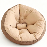 Coussin de sol rond épais, pouf de canapé moelleux, tapis de sol Tatami pour baie vitrée, salon, usage domestique