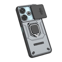 Antichoc avec anneau caméra bouclier lentille Push fenêtre protecteur coque de téléphone pour Xiaomi Redmi 13 4G Note13 Poco F6