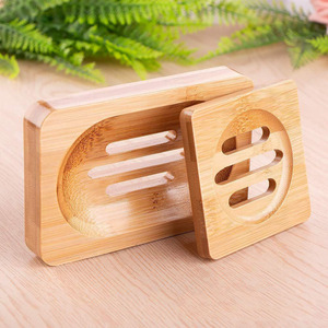 Yuka <b>Bamboo</b> <b>Soap</b> <b>Dish</b> Rectangular Self Drain Bathroom <b>Soap</b> Tray Wood <b>Soap</b> Box Household Use - Product Image 2