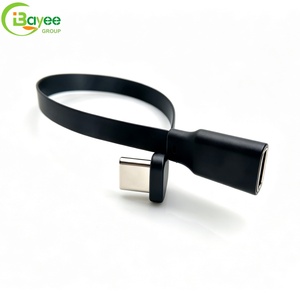 Ultra-thin Low Heat 90° Elbow Type c Charger <b>Cable</b> 3.2 Full Function 5A Fast Charging FPC <b>Cables</b> for <b>Power</b> Bank Mobile Shooting - Product Image 3
