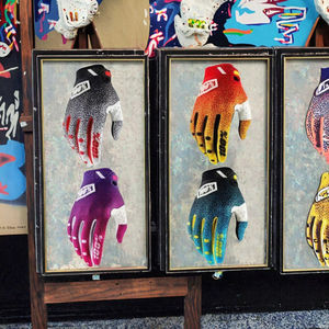 Gants de conduite unisexes de haute qualité, doigts entiers, respirants, antidérapants, en cuir microfibre, pour le cyclisme, la moto, les sports d'été - Product Image 3