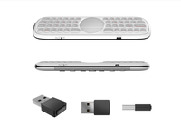 Q40 Air Mouse dengan Kode Tetap 2.4G Remote Kontrol Nirkabel Keypad Berlampu Latar dan Kontrol Suara untuk Android TV