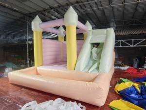 Prix de gros Château gonflable pour enfants Maison de rebond de couleur neutre avec fosse à balles pour le plaisir intérieur et extérieur - Product Image 5