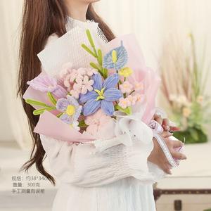 Ramo de palo giratorio cifrado hecho a mano para Pascua, Navidad, Día de San Valentín, Día del maestro para decoraciones del hogar, flor similar a piel de rosa de Lirio - Product Image 6