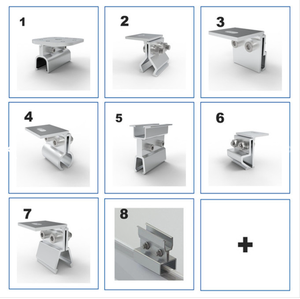 Hochfeste <span class=keywords><strong>Kalzip</strong></span> Metall-Dachklemmen Halterung Stehfalz-Dachklemme für Metall-Solardachmontage - Product Image 4