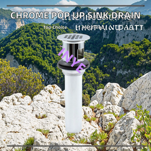 Siphon escamotable moderne en chrome pour <span class=keywords><strong>lavabo</strong></span> de salle de bain, avec embout en laiton pour <span class=keywords><strong>lavabo</strong></span> d'hôtel - Product Image 2