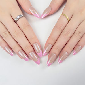 Punta francesa personalizada de fábrica, cubierta completa falsa, prensa en las uñas, venta al por mayor, uñas artificiales de alta calidad para Salón de Arte de uñas - Product Image 2