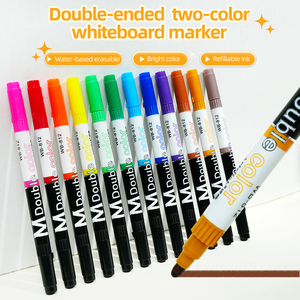 <span class=keywords><strong>Marqueur</strong></span> pour <span class=keywords><strong>tableau</strong></span> <span class=keywords><strong>blanc</strong></span> double tête double couleur de haute qualité Écriture fluide Encre à séchage rapide <span class=keywords><strong>Rechargeable</strong></span> Pointe double Stylo pour <span class=keywords><strong>tableau</strong></span> <span class=keywords><strong>blanc</strong></span> - Product Image 2
