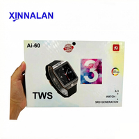 Montres de sport pour couple de haute qualité, écouteurs TWS pour hommes et femmes, combo montre connectée tendance Ai-60