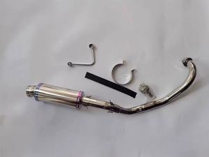 Tubo de Escape de Acero Inoxidable para Motocicleta, Compatible con Componentes Honda CT50, CT70, ST50 y ST70 - Product Image 2