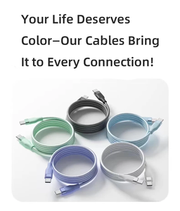 Cable Tipo-C a Tipo-C 3.0 con Cubierta de Nailon Trenzado, Carga Rápida de 5A para Android/iOS/Computadora/Auriculares/Banco de Energía, Conductor de Cobre Puro - Product Image 5