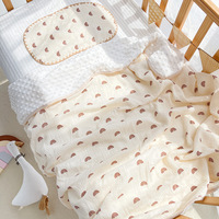 Literie à Emmailloter Imprimée Personnalisée Sublimation Double Couverture en Mousseline à Pois pour Bébé