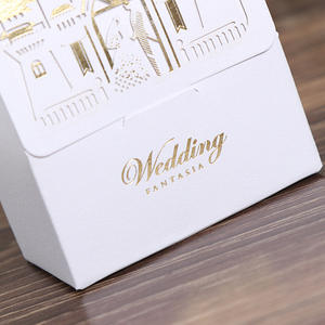 Nueva Caja de Dulces con Forma de <span class=keywords><strong>Castillo</strong></span> para Bodas y Fiestas, Caja de Papel Creativa con Diseño Hueco para Chocolates, Caja de Embalaje para Dulces, para Regalos y Recuerdos - Product Image 4