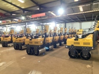 Compacteurs à double tambour haute efficacité pour asphalte, nouveaux rouleaux compresseurs à moteur diesel, rouleaux compresseurs à pneus pour routes
