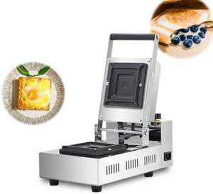 Miroir commercial Sandwich Gaufre Grille-pain Gelato Panini Presse <span class=keywords><strong>Brioche</strong></span> Burger Machine 900W Gril électrique Panini Sandwich Maker - Product Image 4