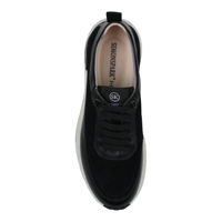 Prix bas Automne Hommes Chaussure Daim Chaussures En Cuir Hommes Baskets Noires Chaussures De Sport Sport Casual En Plein Air Chaussures Noires Pour Hommes