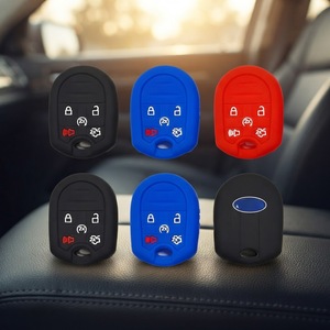 Vente en gros de housses de protection <span class=keywords><strong>pour</strong></span> clés en silicone souple à 5 boutons <span class=keywords><strong>pour</strong></span> Ford F-150 Raptor Edge Mustang Explorer Kuga - Product Image 6