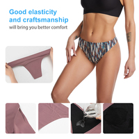 Culotte menstruelle post-partum personnalisée à 4 couches, respirante, lavable, anti-fuite, pour femme, luxueuse, style hipster, douce
