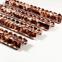 Bliss luxe marron café américain Mahjong ondulé supports 4 pièces ensemble Premium acrylique tourbillon Texture Durable étanche pliable