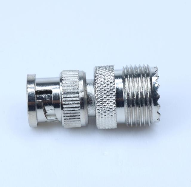 Rf Coaxial Coax Adapter Connector Kit  UHF/BNC-KJ 50 Ohm SO239 Female to BNC Male Walkie-talkies Adapter and Radio Adapters