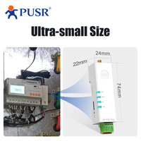 Modem 4G LTE Din Rail Versi Eropa PUSR, Ukuran Ultra Kecil, Mudah Terintegrasi, Pembaruan Firmware Jarak Jauh FOTA USR-DR154-E