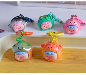 Set de Llaveros de Resina con Temática Oceánica al por Mayor, Colgante 3D de Animales Marinos, Bonito Amuleto de Tesoro de Dibujos Animados para Parejas y Mochilas - Product Image 5