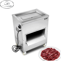 Nouvelle machine à découper la viande en acier inoxydable 304, moteur en cuivre pur 2200W, trancheuse à viande, déchiqueteuse, utilisation à la ferme, bœuf, porc, agneau, poulet, 3-30mm