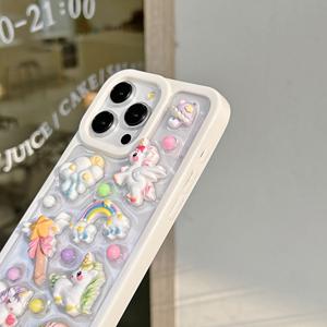 Unicorn Toy Cute Girl Style Funda <span class=keywords><strong>para</strong></span> teléfono móvil a prueba <span class=keywords><strong>de</strong></span> golpes y caídas <span class=keywords><strong>para</strong></span> iPhone 12 13 14 15 Pro Max Nuevo lanzamiento - Product Image 4
