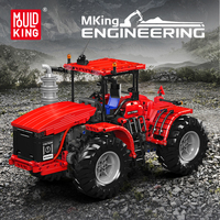 MOULD KING-Kit de Construction Technique, Tracteur Challenger Hydraulique Motorisé, Jouets pour Enfants, Briques, 17082