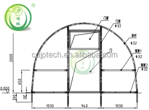 رخيص سعر المصنع المباني الصديقه للحديقة المقاومة للماء الدفيئة - Product Image 4