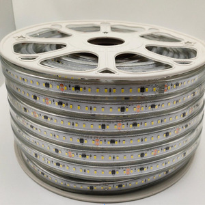 Tira de Luces LED AC220V SMD2835, 120 LED/m, IP65 Impermeable, Sin Fuente de Alimentación, Cinta de <span class=keywords><strong>Luz</strong></span> LED de Alto Voltaje, Enchufe Europeo, <span class=keywords><strong>Precio</strong></span> de Fábrica - Product Image 1