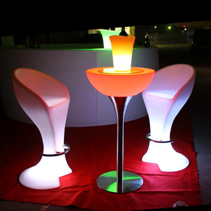 Açık/kapalı led kokteyl masası ve sandalye, yüksek top <span class=keywords><strong>bar</strong></span> masa ve sandalyeler - Product Image 1