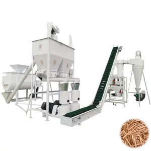 Hot Selling 400-500kg/h Biomass Straw Hard Wood Pellets Production Line for Sale