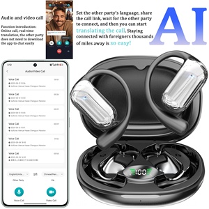 Auriculares Deportivos YYK-Q16S con Gancho Suave para la Oreja, Traductor <span class=keywords><strong>de</strong></span> Idiomas, Traducción Gratuita <span class=keywords><strong>de</strong></span> por Vida, con Función <span class=keywords><strong>de</strong></span> Grabación <span class=keywords><strong>de</strong></span> Conferencias - Product Image 1