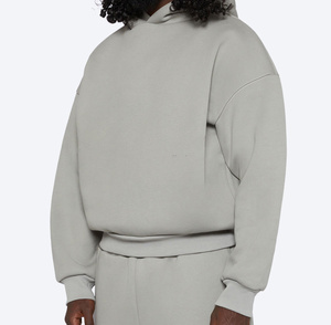 Sweat-shirt à capuche pour homme avec logo personnalisé, épais, avec poches, doux et respirant, coupe ample et grande taille - Product Image 5