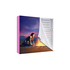 Caja de luz LED para publicidad <span class=keywords><strong>SEG</strong></span> de 10 pies con estantes, soporte de exhibición gráfico retroiluminado, caja de luz de tela de doble cara, <span class=keywords><strong>30</strong></span> unidades vendidas - Product Image 1