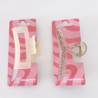 Nuevo diseño Venta caliente Impreso Pasador de pelo Embalaje Tarjetas de exhibición Papel Clip de pelo Tarjeta Etiqueta colgante para exhibición