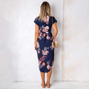 Vestidos <span class=keywords><strong>de</strong></span> carrera para <span class=keywords><strong>mujer</strong></span> Estampado floral Patrón geométrico Ropa con cinturón Tendencias <span class=keywords><strong>de</strong></span> moda <span class=keywords><strong>de</strong></span> verano 2024 Falda larga formal Vestido <span class=keywords><strong>de</strong></span> oficina - Product Image 3