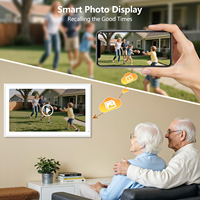 Calendrier familial numérique ABS 15,6 pouces, organisateur intelligent tout-en-un, cadre photo, montage mural en cuisine, écran tactile, compatible Wi-Fi