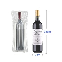 Vente d'usine coussin à bulles antichoc emballage de protection bouteille de vin gonflable sac de colonne d'air en plastique