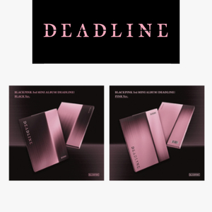 KPOP BLACKPINK 3er Mini Álbum DEADLINE Versión PINK Versión BLACK CD Coleccionable Oficial Regalo del Grupo Femenino Coreano Bluewave - Product Image 2
