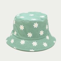 Chapeau Bob Réversible Style Coréen et Japonais à Motifs Floraux 100% Coton pour Femme – Protection Solaire Estivale Extérieure, Chapeau de Bassin Coupe-Vent