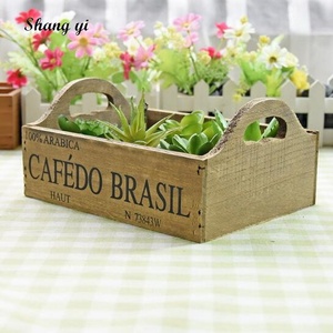 Vassoio portaoggetti da tavolo in legno per cesto da fiori - Product Image 4