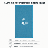 Serviette de sport en microfibre de polyester douce et agréable pour la peau, 400 g/m², haute absorption, retient l'eau rapidement, séchage rapide, sans peluches, sans bouloches
