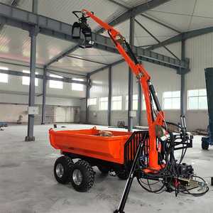 Nhiệm vụ nặng nề 3.4M towable nhỏ 4 bánh xe ổ đĩa Quad ATV Tipping Trailer log Trailer - Product Image 1