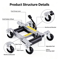 Chariot à roues hydrauliques universel 4 roues, nouveau design 2020, chariot mobile pour pneus de voiture pour l'entretien automobile
