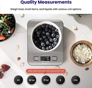 Báscula Digital de acero inoxidable para cocina, 304 gramos y onzas - Product Image 6