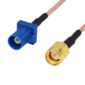 Oem Rf Jumper Coaxiale Kabel Laag Verlies Varkensstaart 1.13 Rg174 Rg316 Rg58 Sma Mannelijke Vrouwelijke Fakra Connector